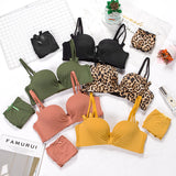 Gathered bra set