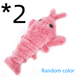 Pet Toys Electric Jumping Shrimp USB Charging Simulation Funny