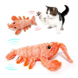 Pet Toys Electric Jumping Shrimp USB Charging Simulation Funny